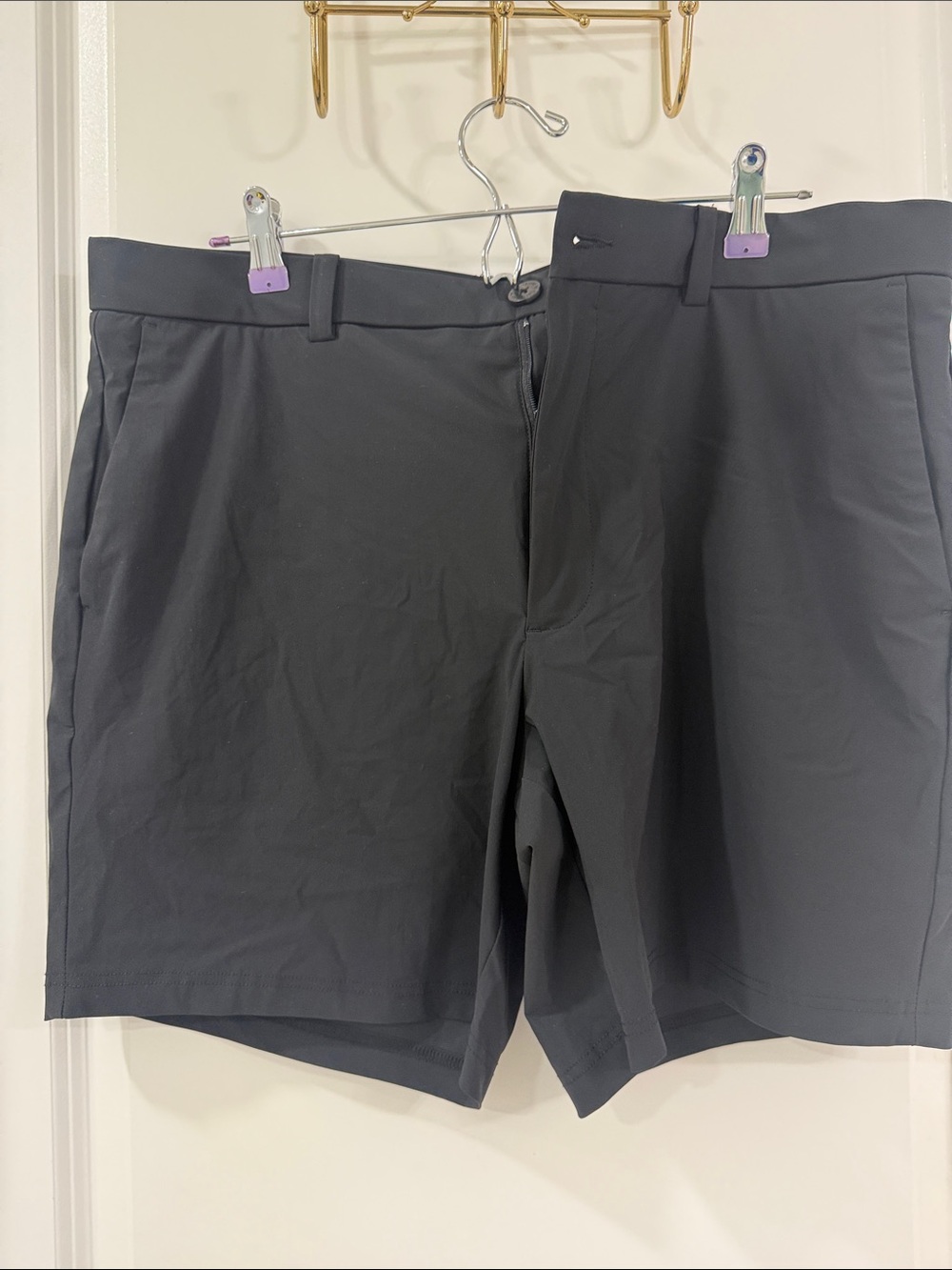 Callaway Black Flat-Front Performance Golf Shorts